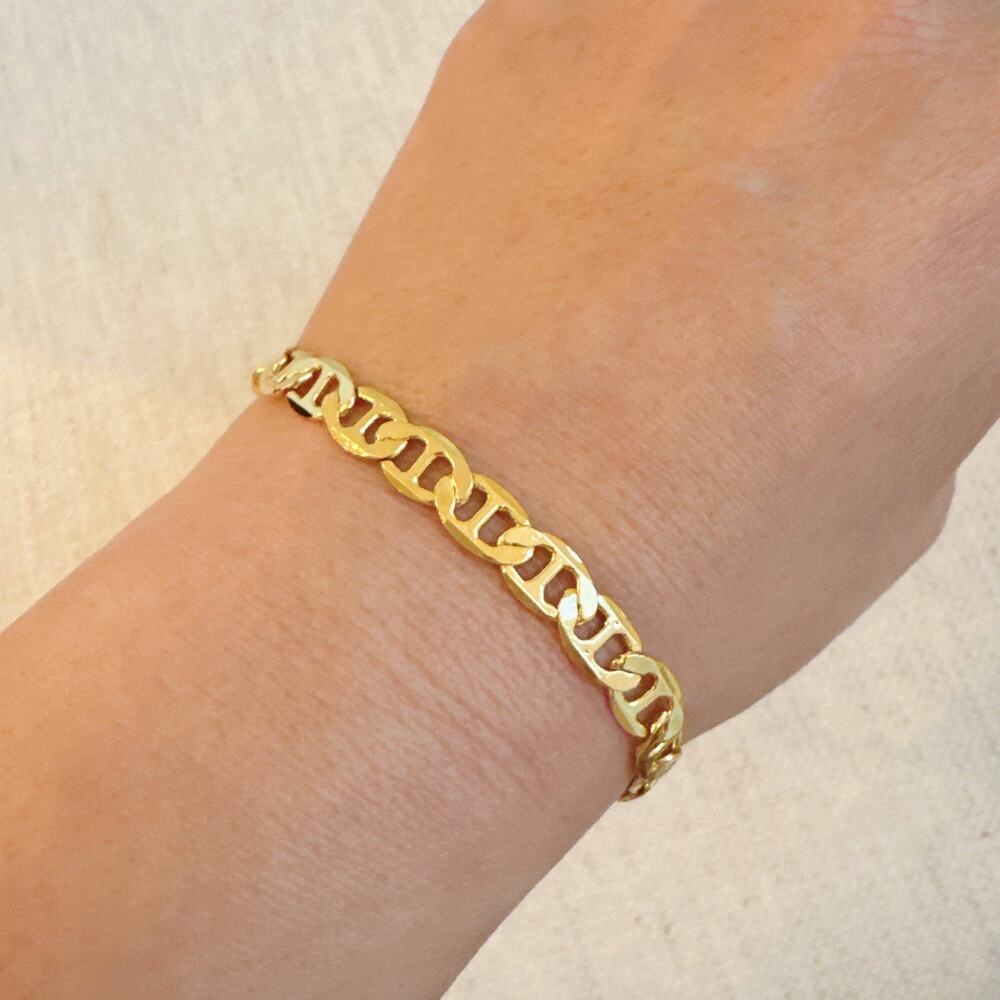 Horse Bit Western Equestrian Linked Chain Bracelet